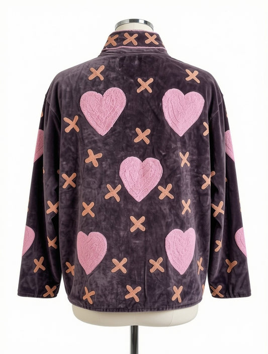 Velvet Suzani Jacket Brown