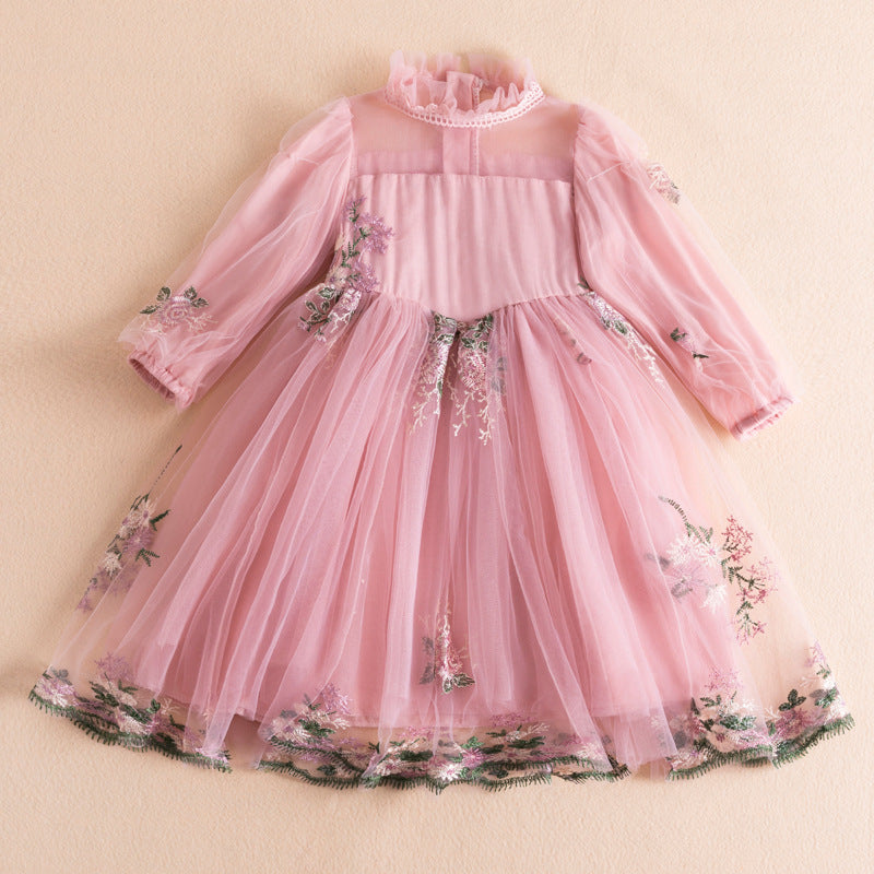 Girls Dress With Puffy Sleeves