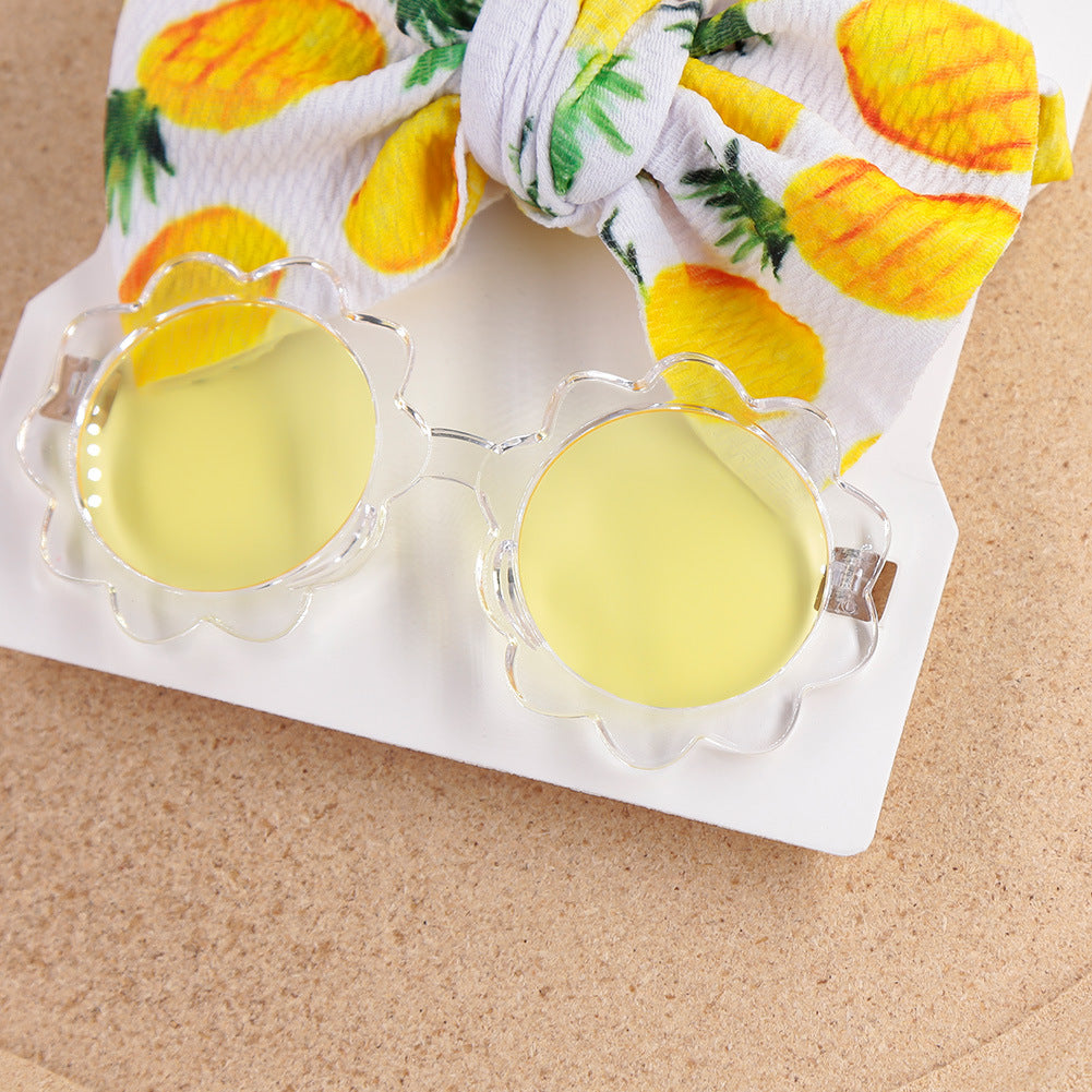 Bowknot Headband Sunglasses Set