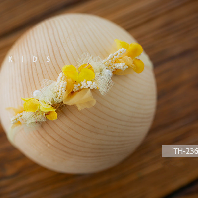 Newborn Headwear Baby Artificial Flowers Photography Props Accessories