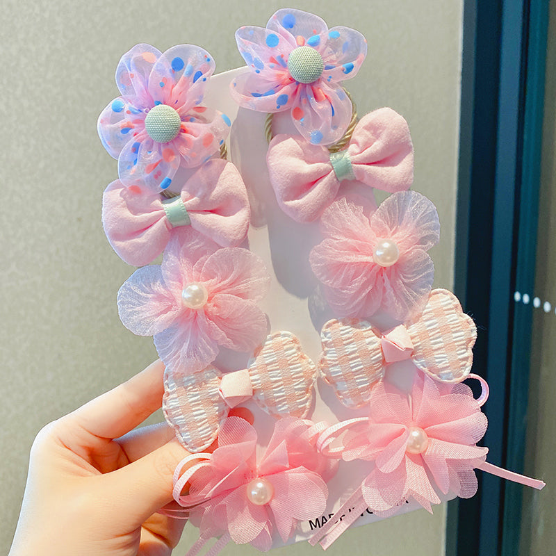 Princess Bow Hair Flower Clip