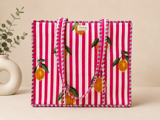 Amalfi Lemon Tote Bag