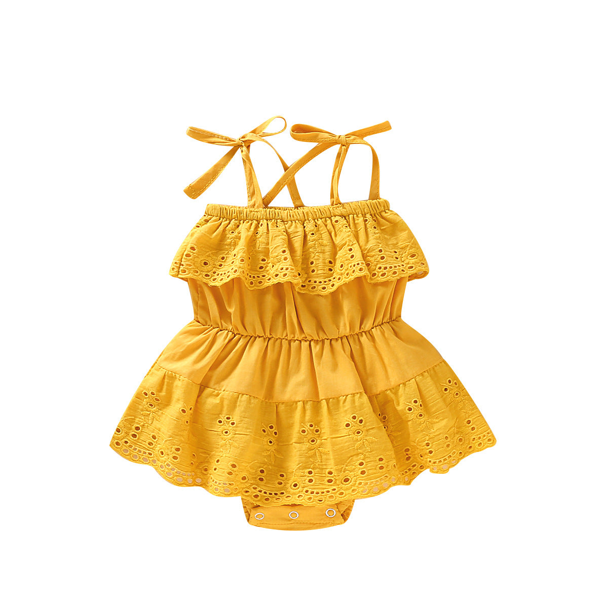Baby Girls One-Piece Sling Romper