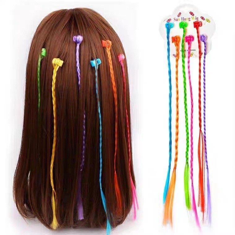 Coloured Hair Extension Clip