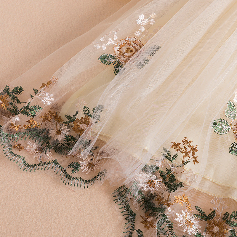 Girls Dress With Puffy Sleeves