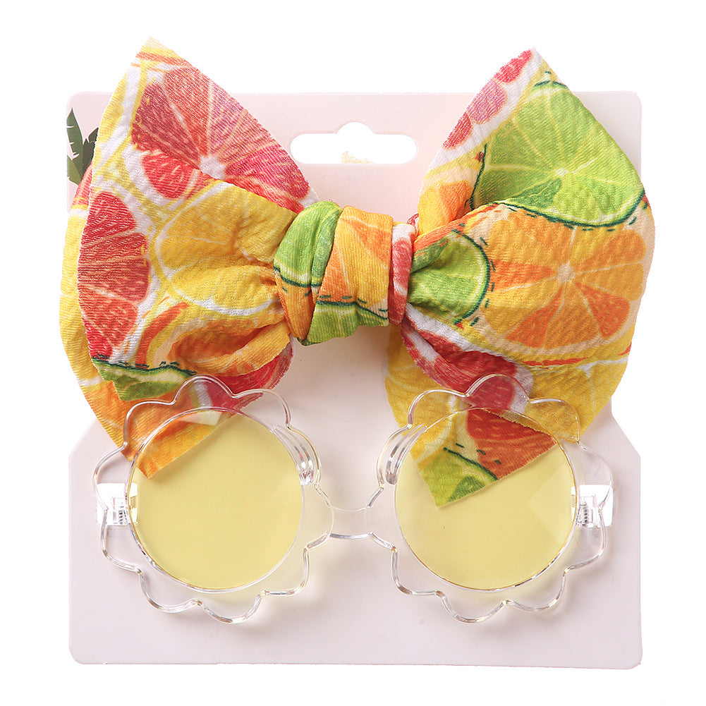 Bowknot Headband Sunglasses Set