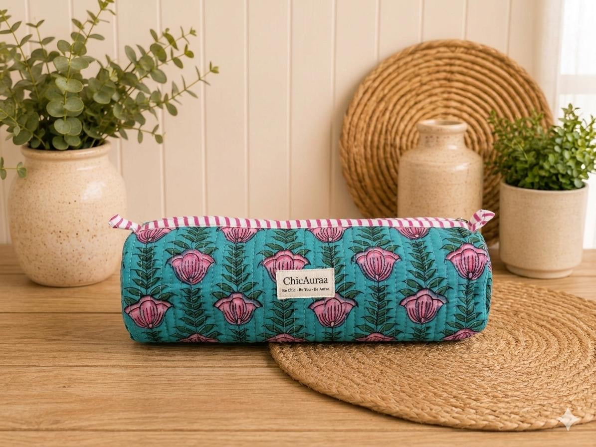Jaipur Bloom Pencil Pouch