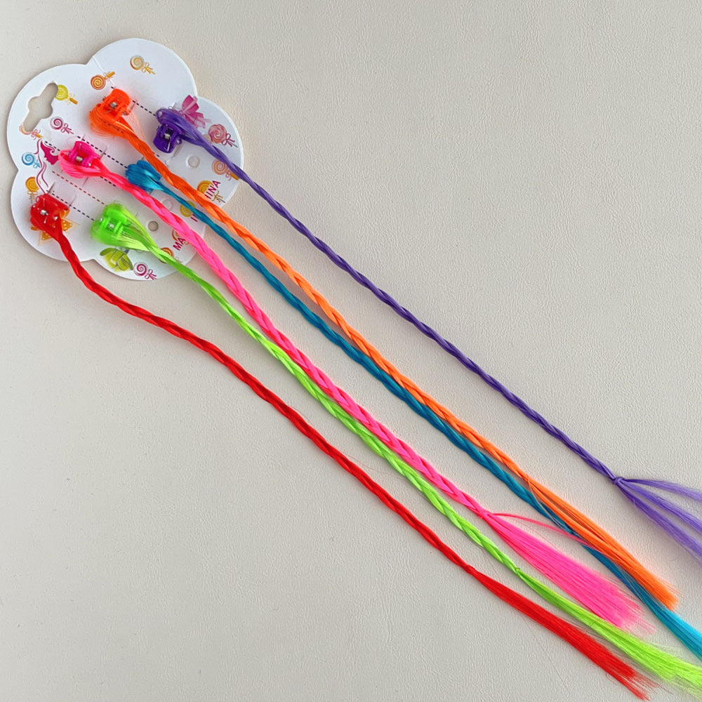 Coloured Hair Extension Clip
