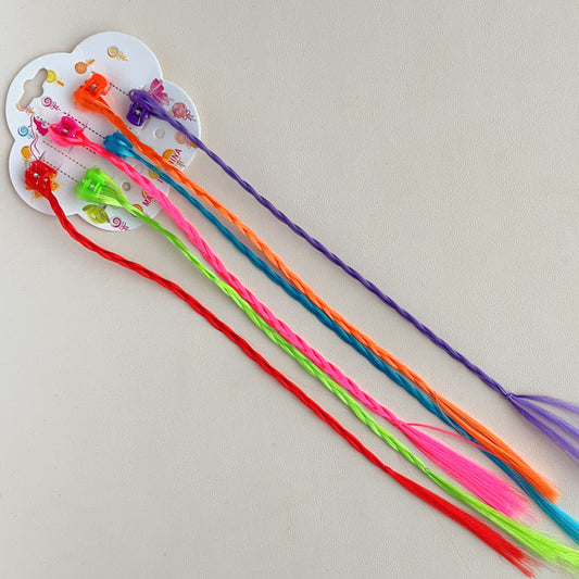 Coloured Hair Extension Clip