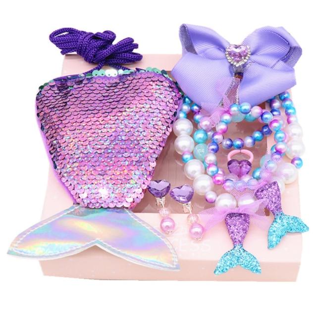 Ornament Set Cartoon Fishtail Bag Gift Box