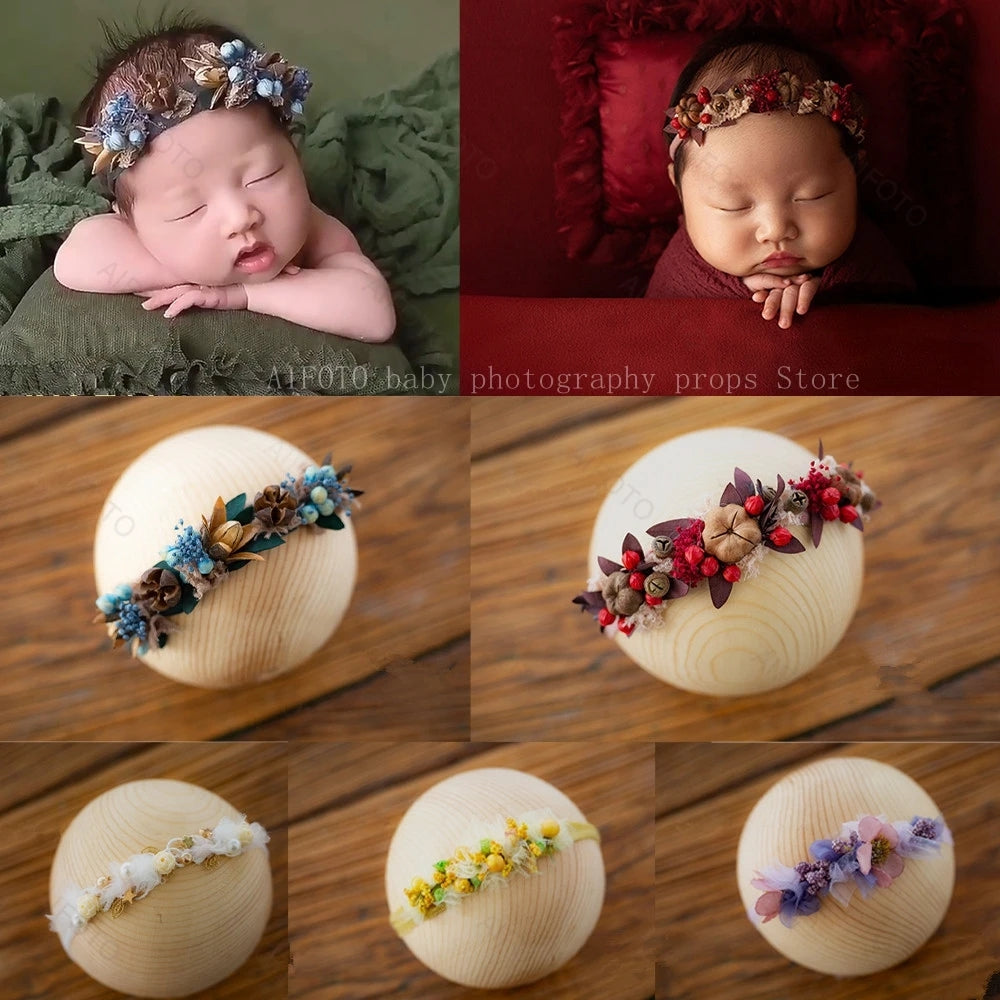 Newborn Headwear Baby Artificial Flowers Photography Props Accessories