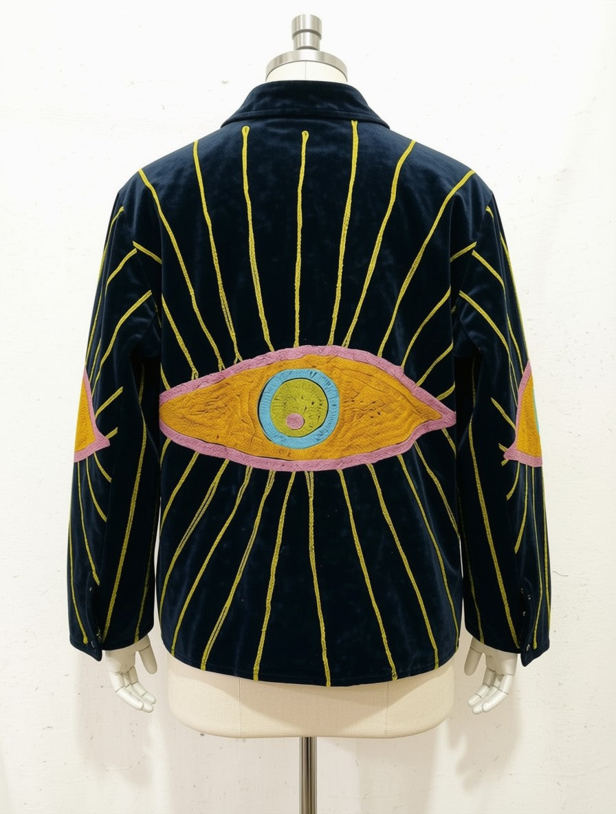 Velvet Suzani Jacket Black Eye