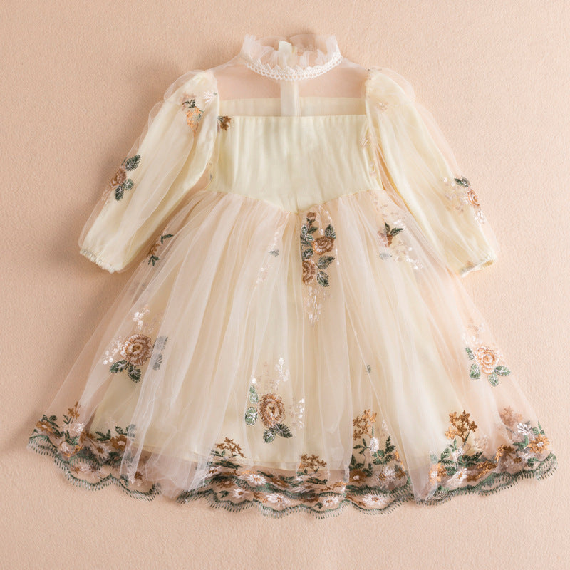 Girls Dress With Puffy Sleeves