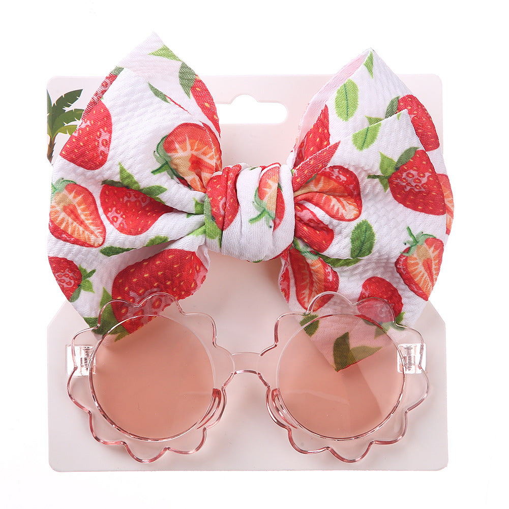 Bowknot Headband Sunglasses Set