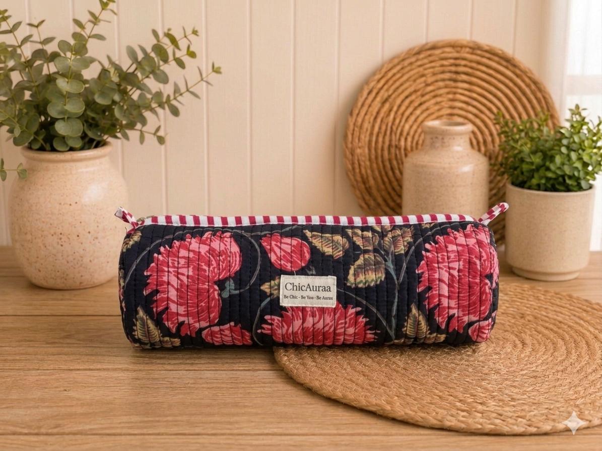 Midnight Blossom Pencil Pouch