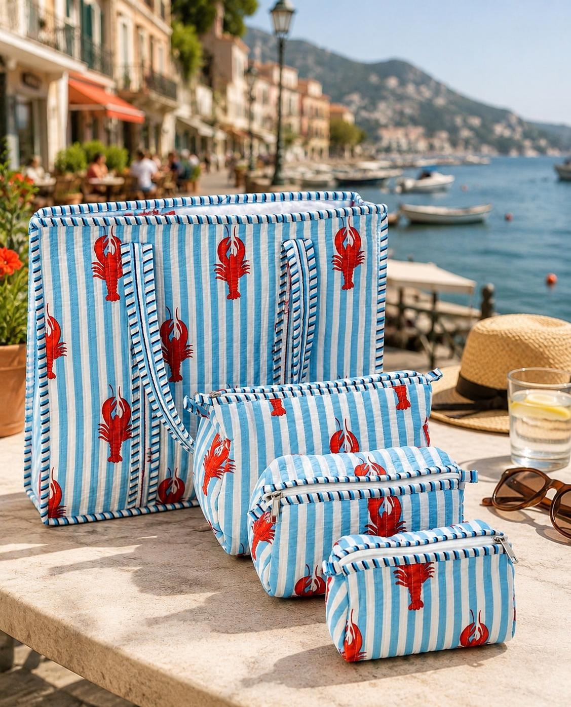 Amalfi Lobster Tote Bag