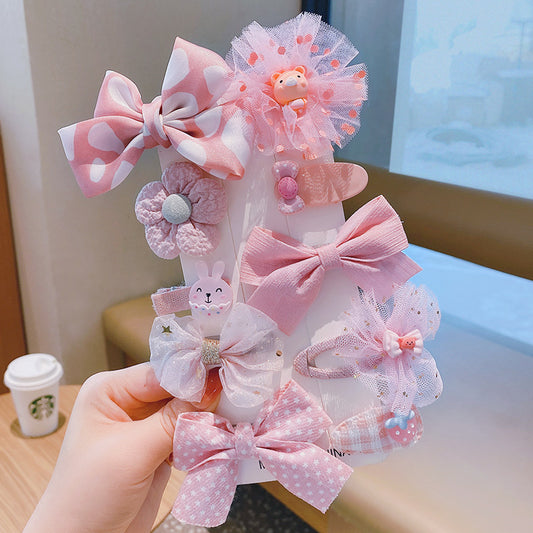 Princess Bow Hair Flower Clip