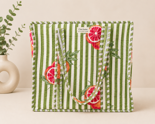 Grapefruit Bloom Tote Bag