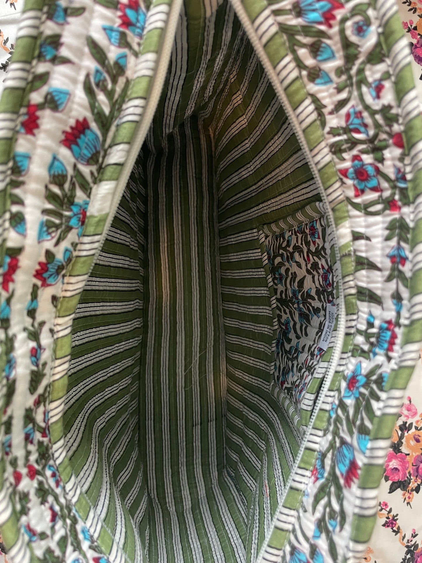 Jaipur Garden Green Tote Bag
