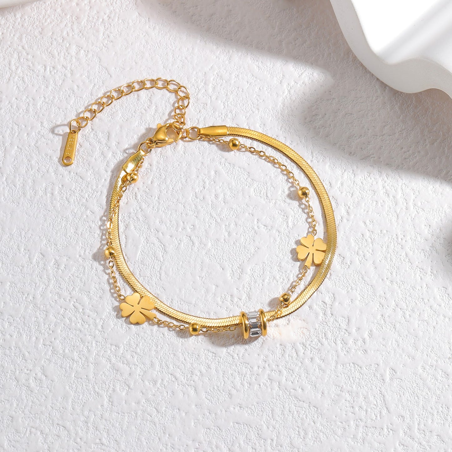 Auraa Double Bloom Bracelet