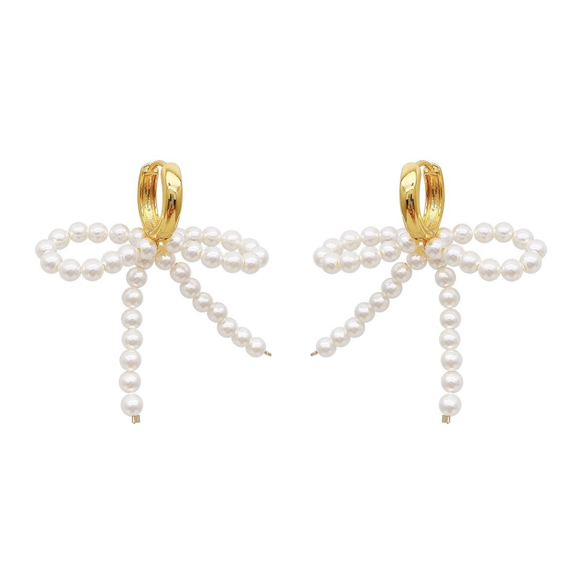 Pearl Bow Earrings