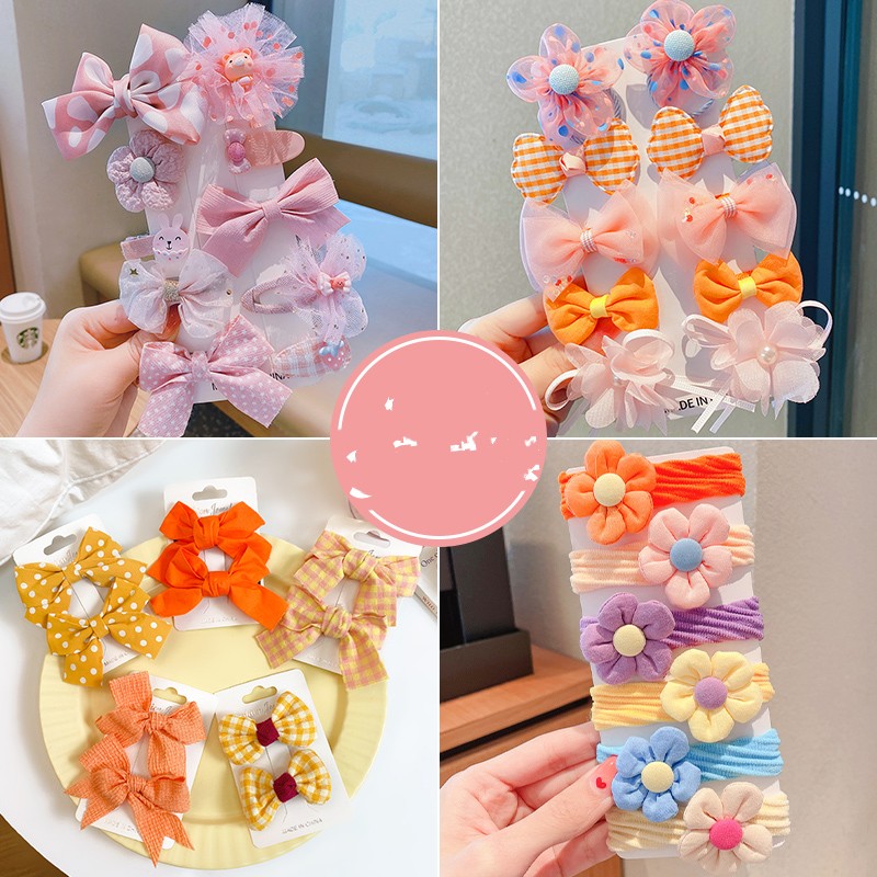 Princess Bow Hair Flower Clip
