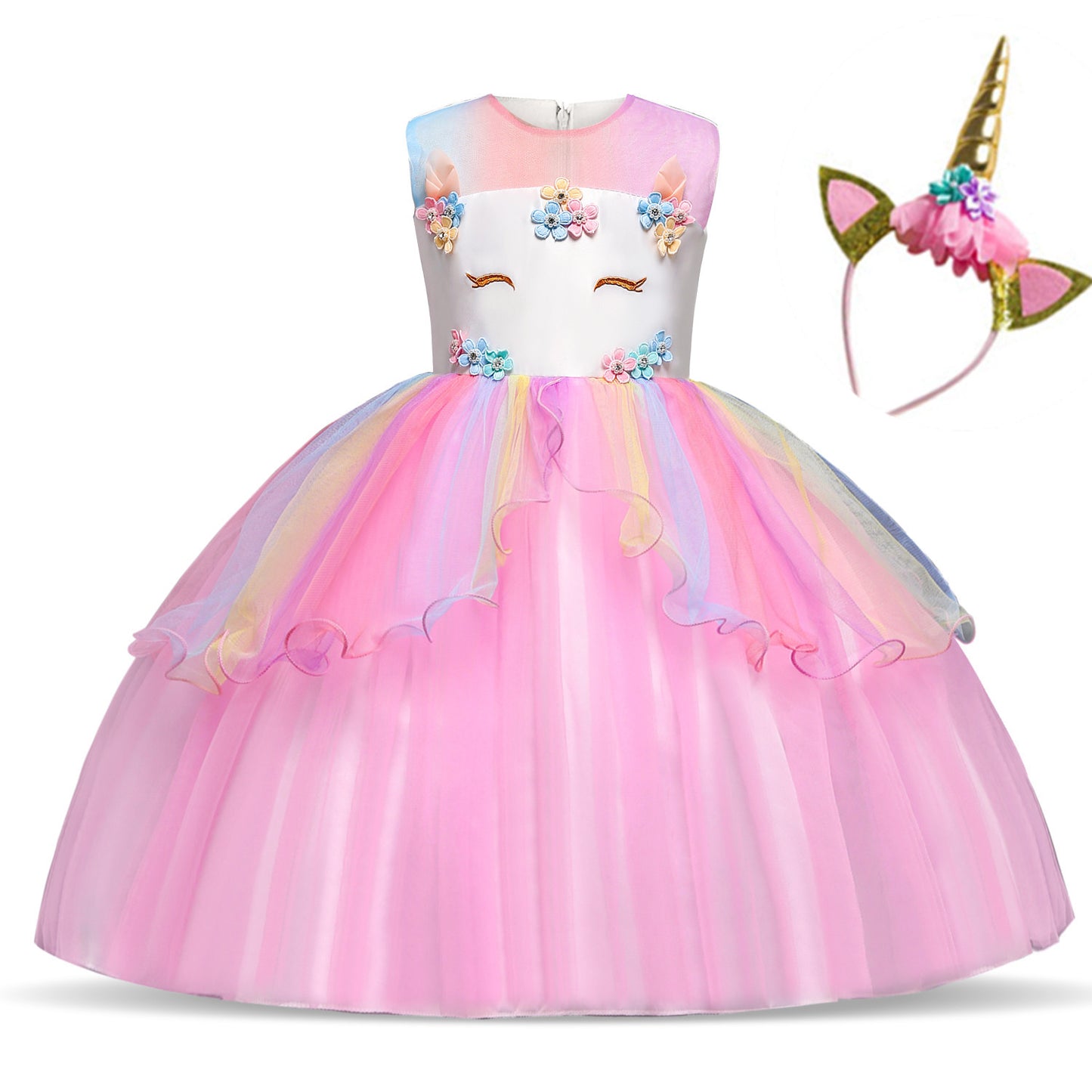 Unicorn Dress With Headband