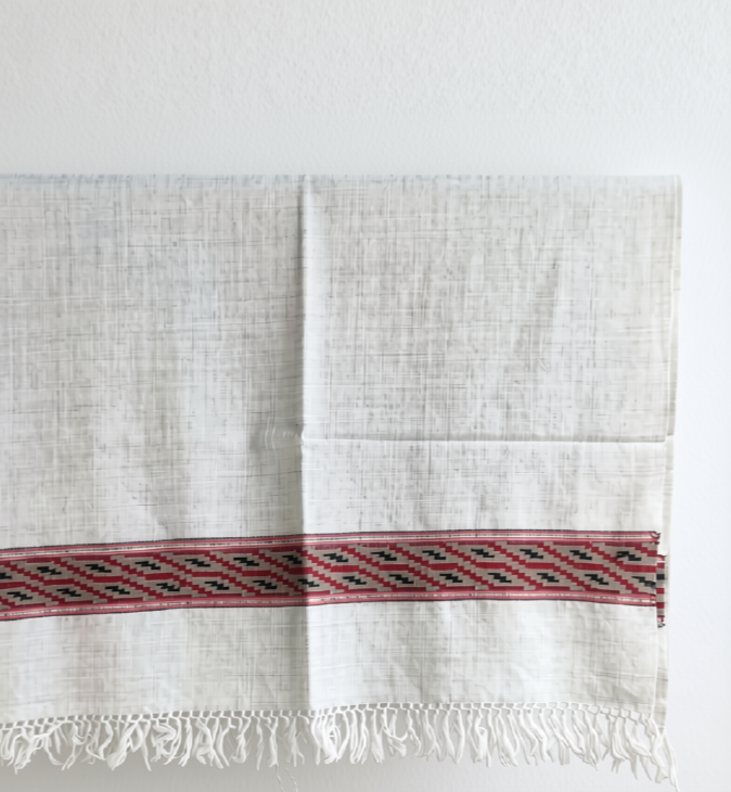 Handwoven Pure Merino Wool Light Grey