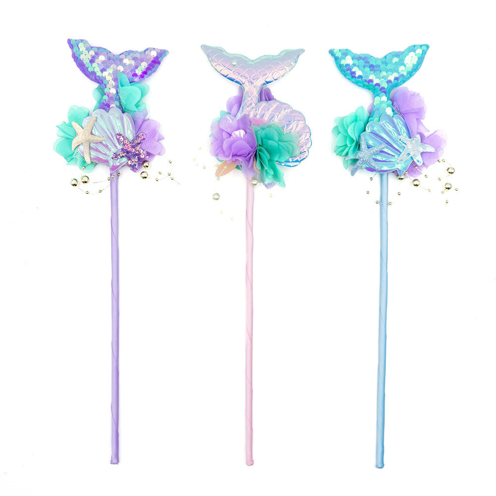 Mermaid Headband with Starfish Magic Wand